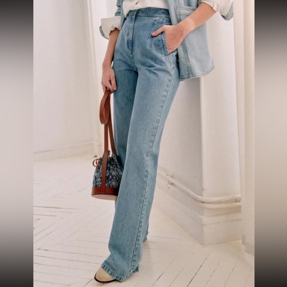 Sezane Blue trouser - Size 40 FR/ 8 US